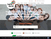 Tablet Screenshot of letsdoitworld.org